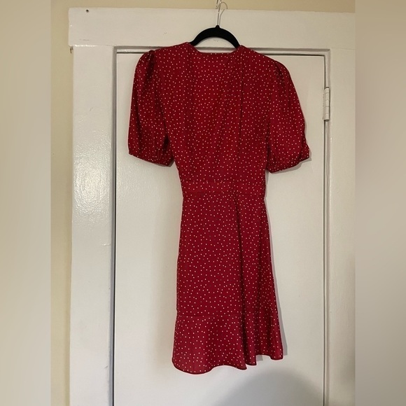 The Fifth Label red and White polka dot Wrap Mini dress Size Small - Picture 10 of 10